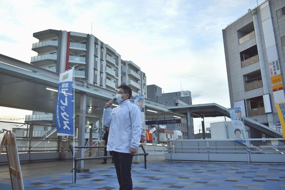 2021年始石山駅頭
